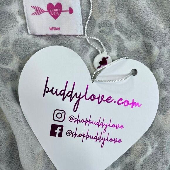 Buddy Love Becca Babydoll Dress Animal Print Allycat NEW - Picture 8 of 13